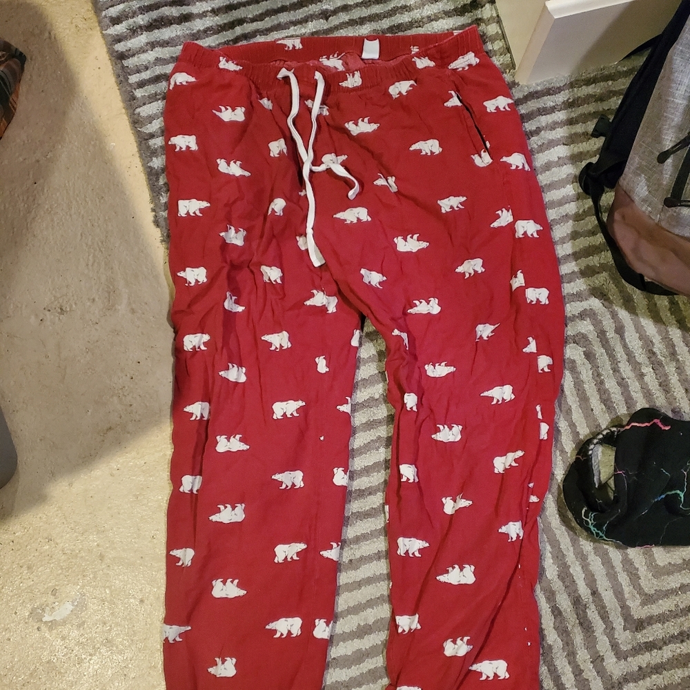 Red flannel pj pants large